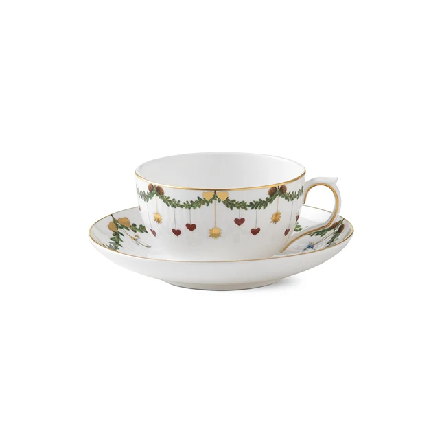 Stjerne Riflet kop m/ underkop - 32 cl