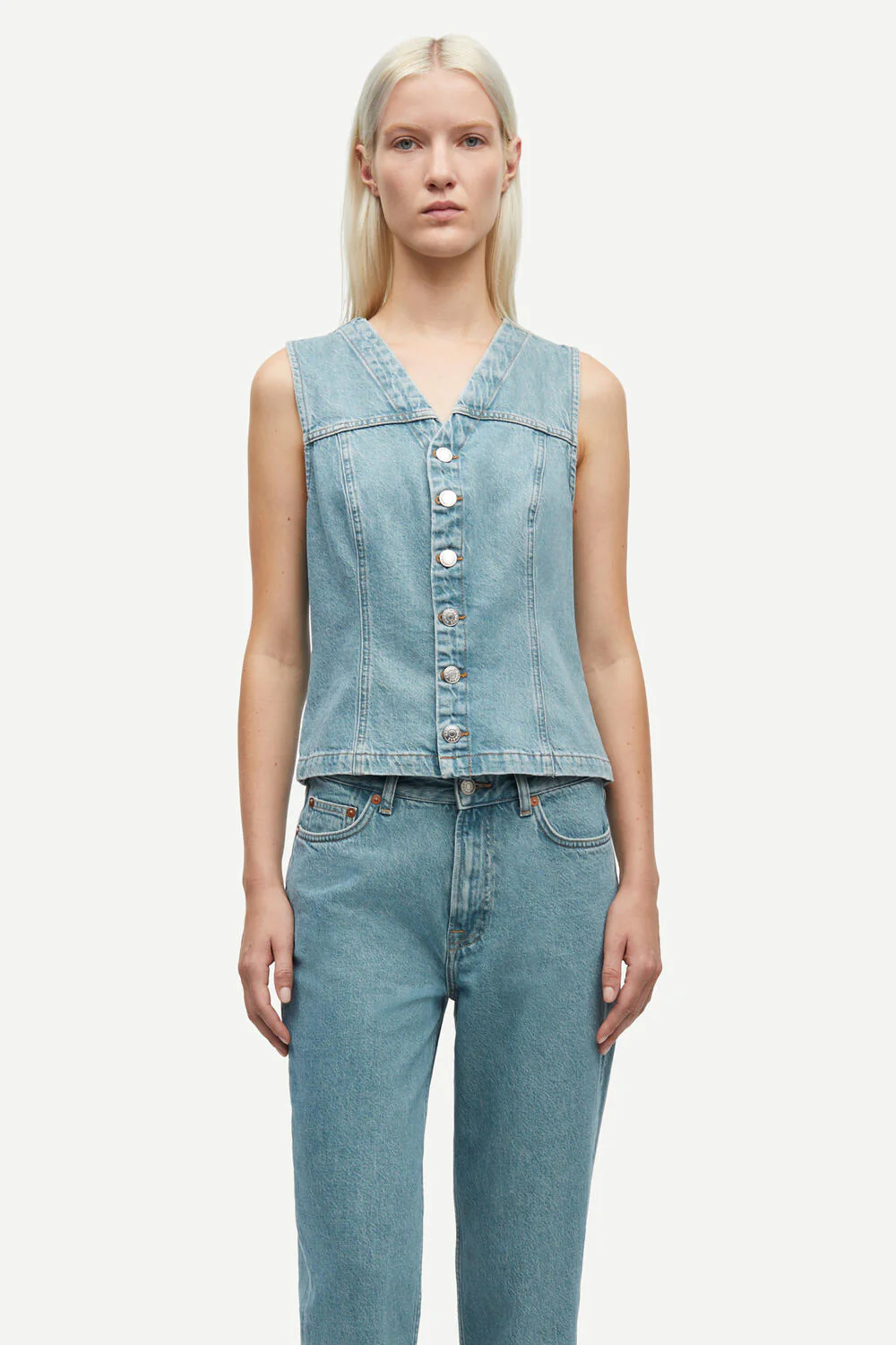 Sabeth denimvest - Caribbean Blue