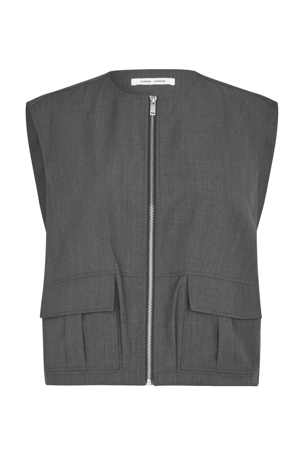 Sakelly vest - Dark grey mel. - Image 2