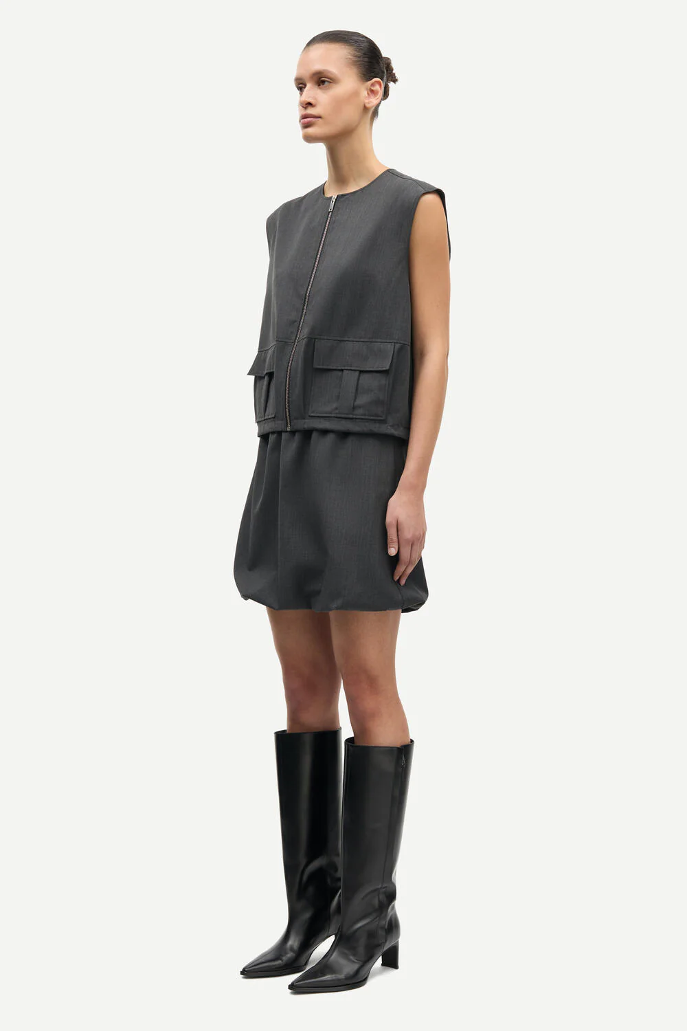 Sakelly vest - Dark grey mel. - Image 5