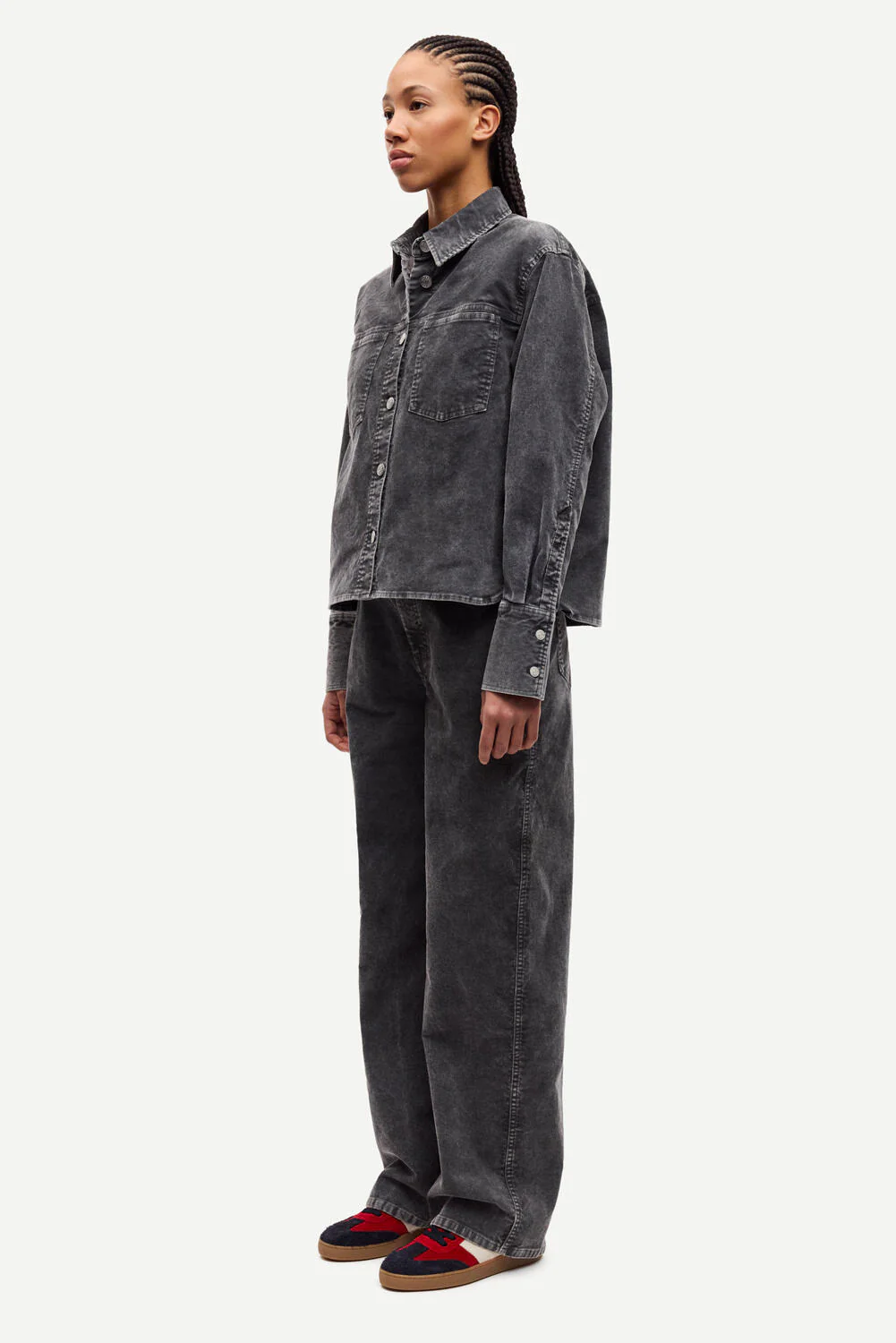 Sasofie patch pocket skjorte - Asphalt - Image 3