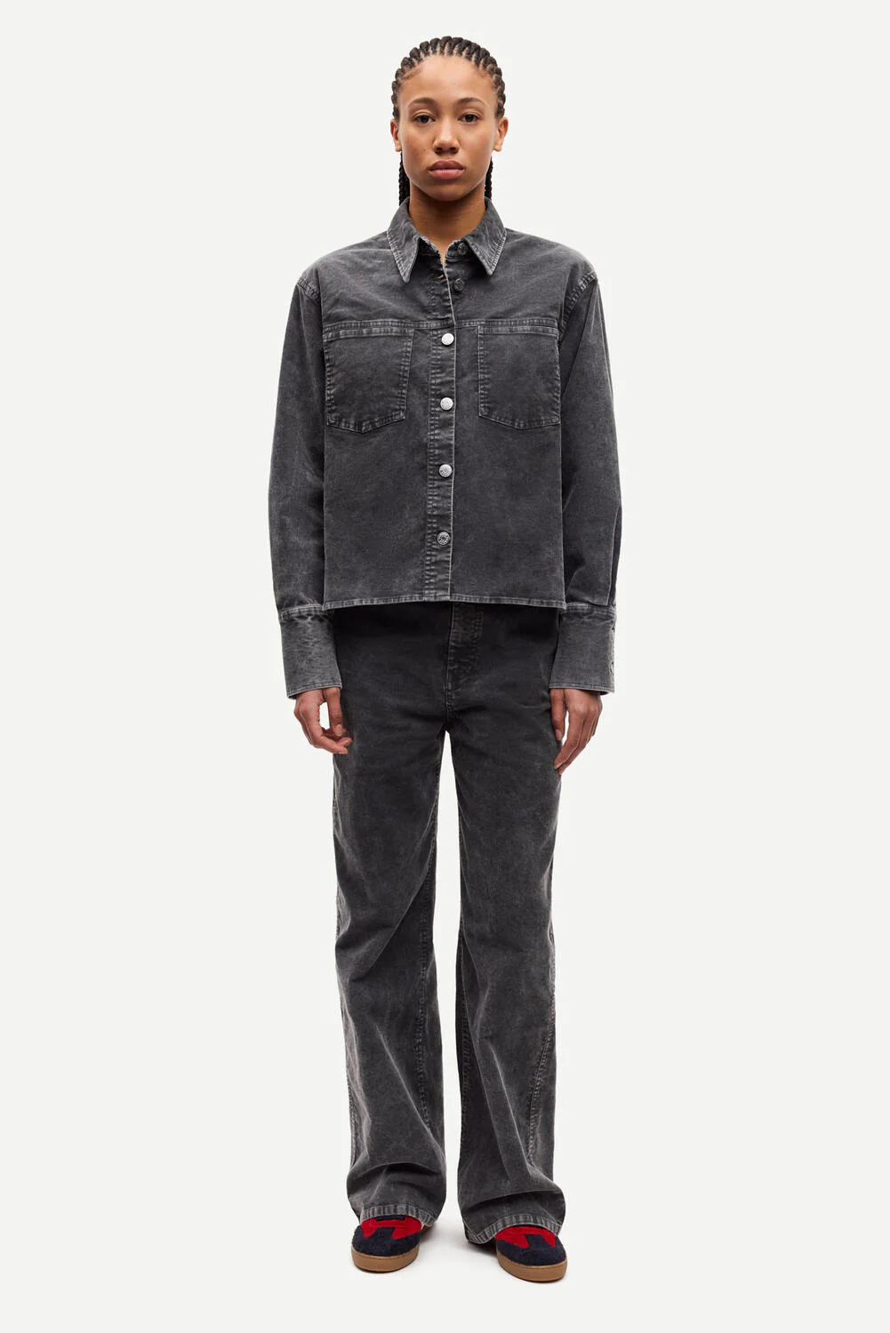 Sasofie patch pocket skjorte - Asphalt - Image 5