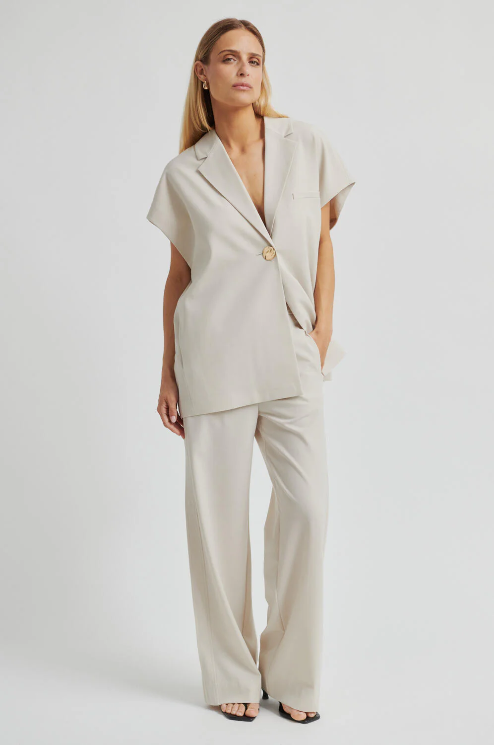 Blanca blazer vest - Soft Beige - Image 6