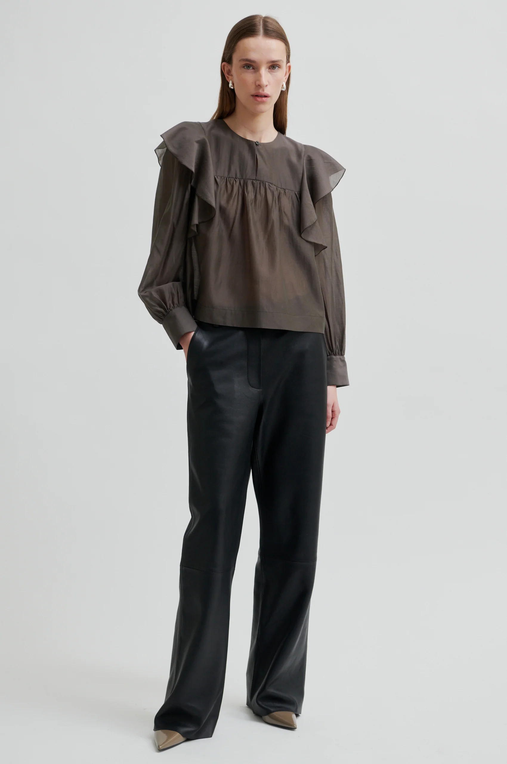 Dream Ruffle bluse - Wren - Image 4