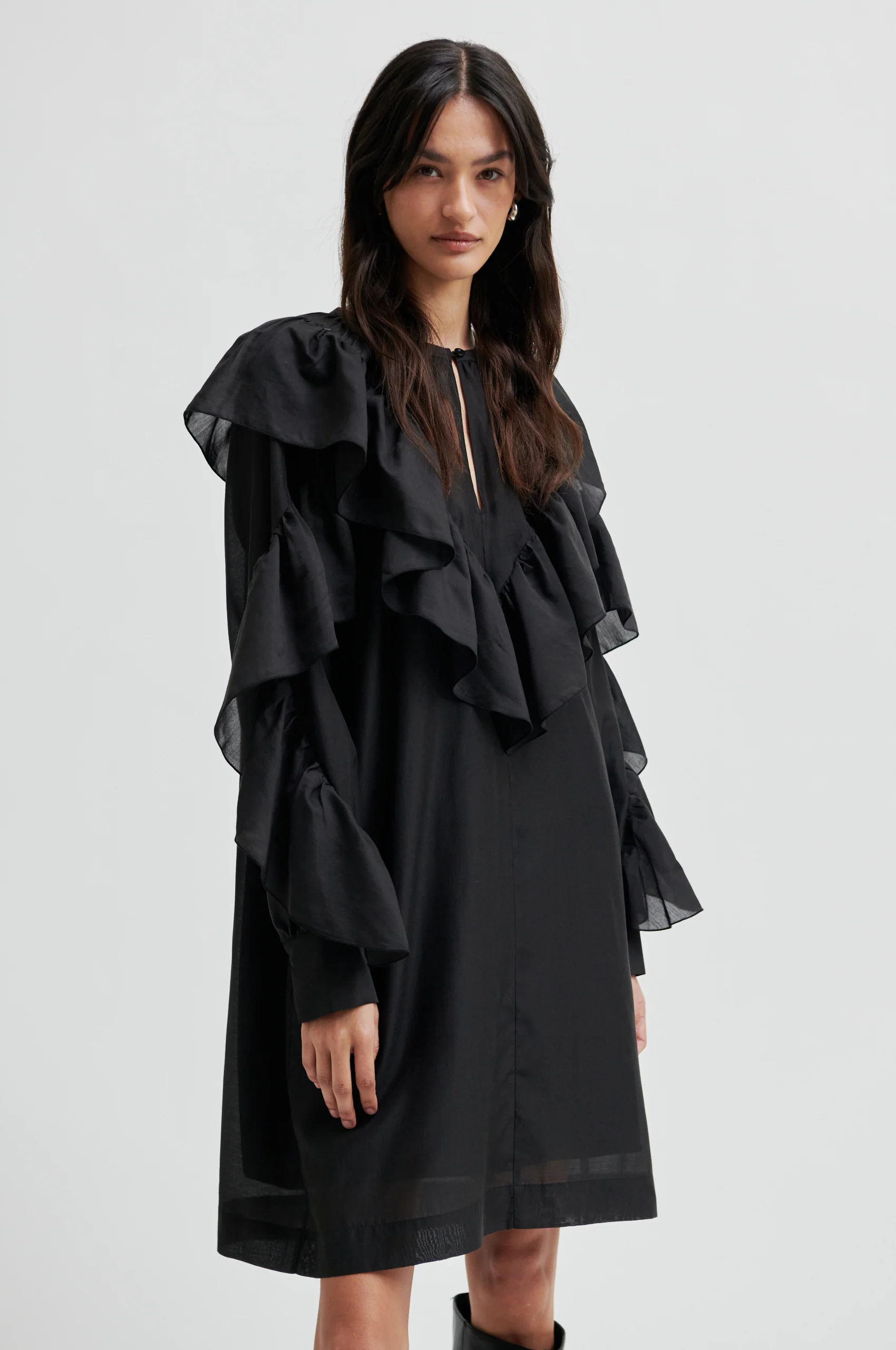 Dream Ruffle kjole - sort - Image 3
