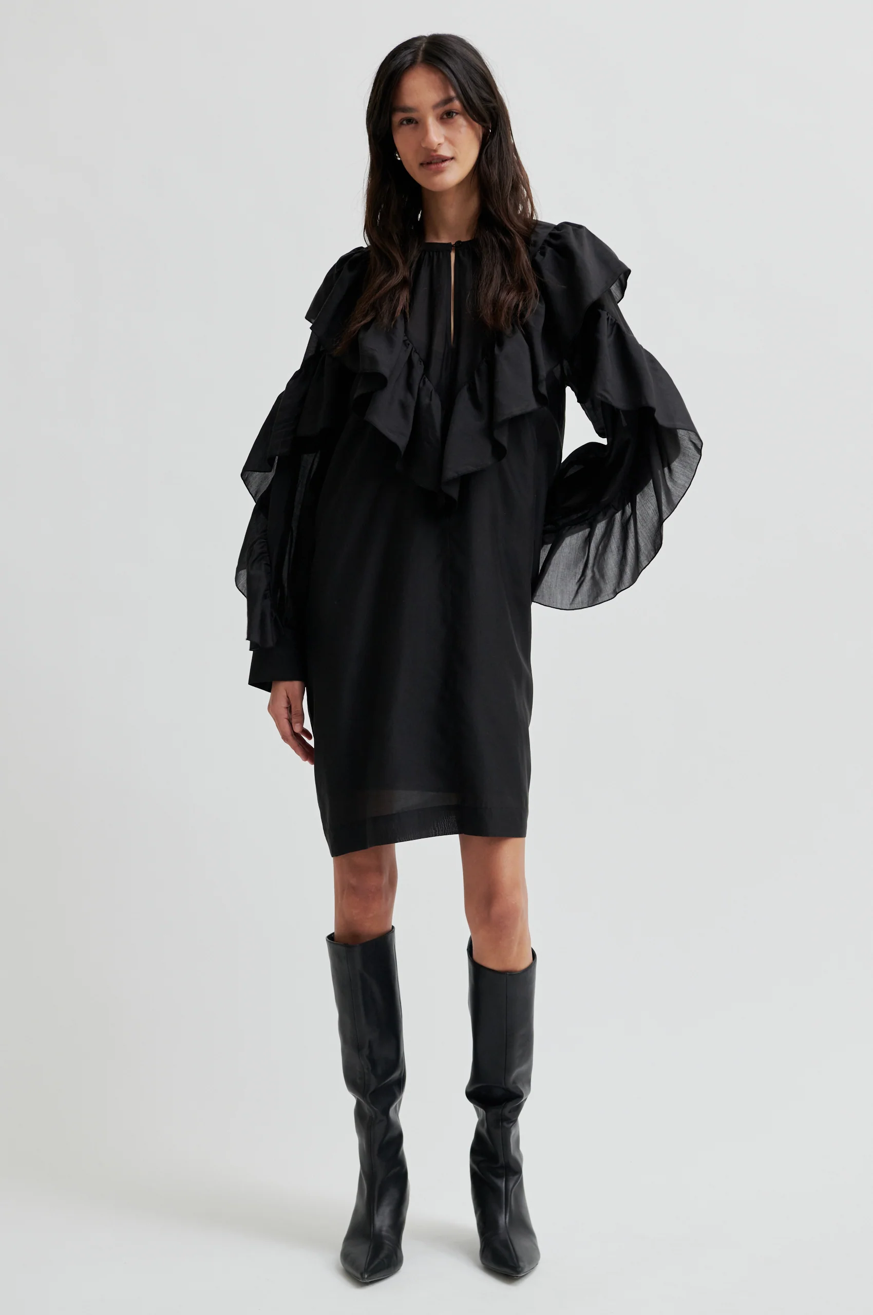 Dream Ruffle kjole - sort - Image 5