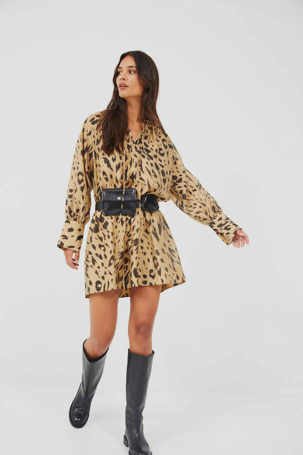 Elouise Tunic kjole - Kelp