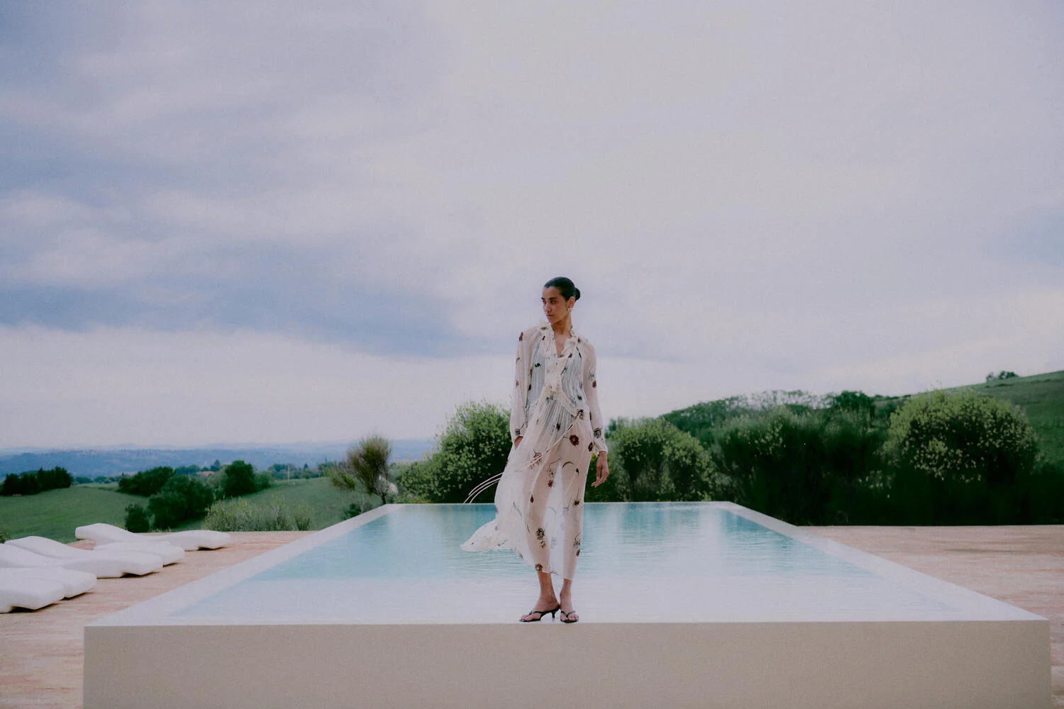 Florala kjole - Summer Sand - Image 8