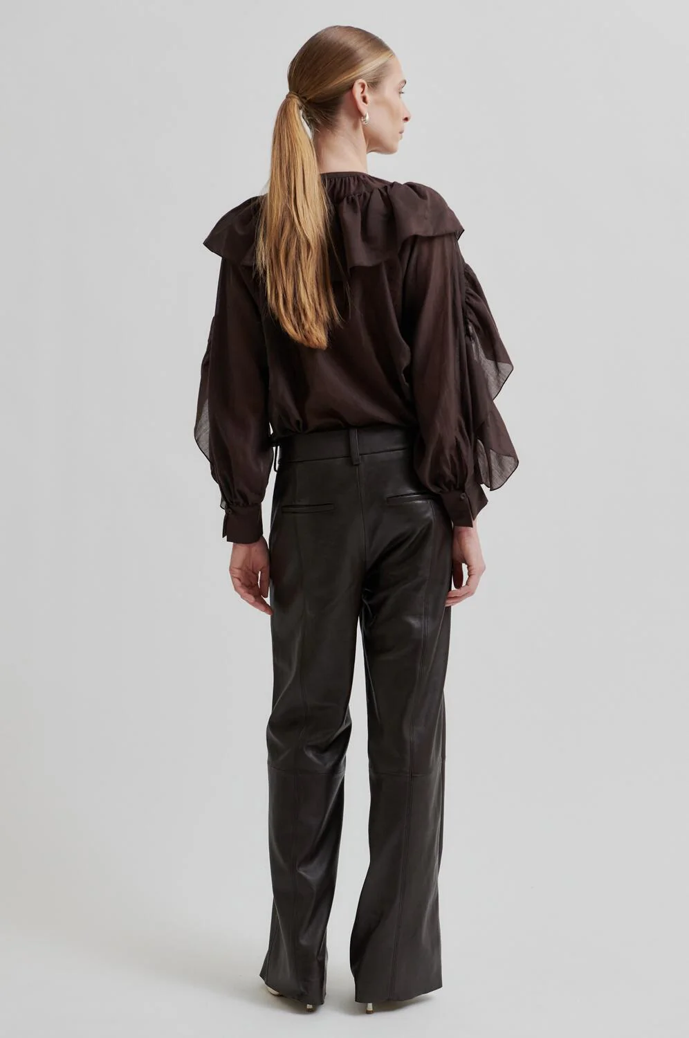 Letho læderbukser - Chocolate Plum - Image 10