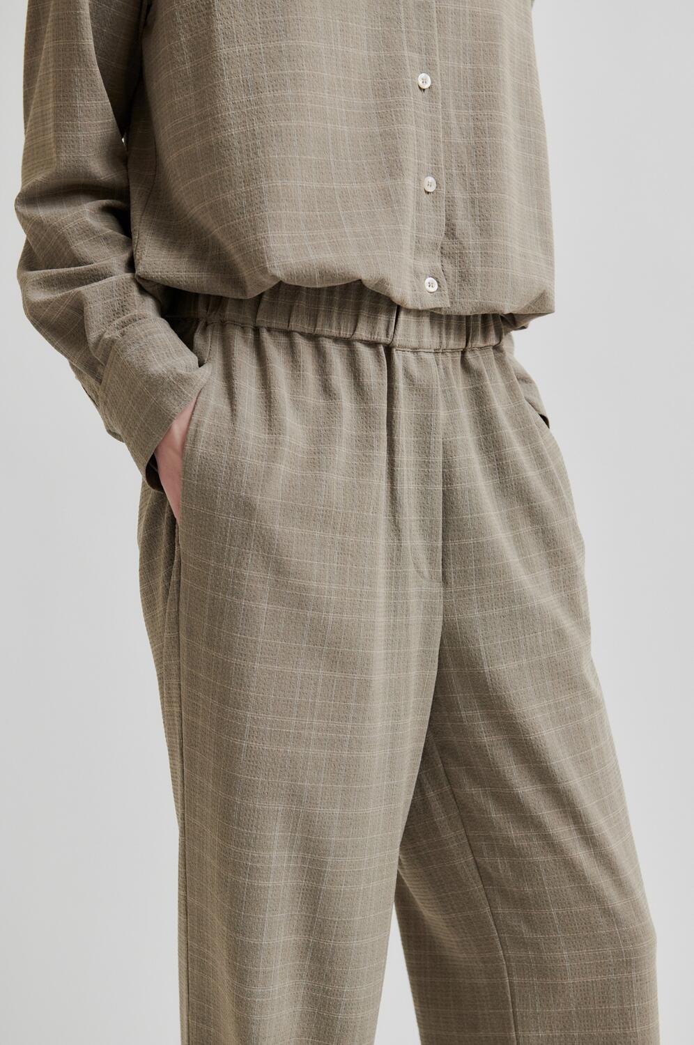 Maira bukser - Mid Brown Melange - Image 4