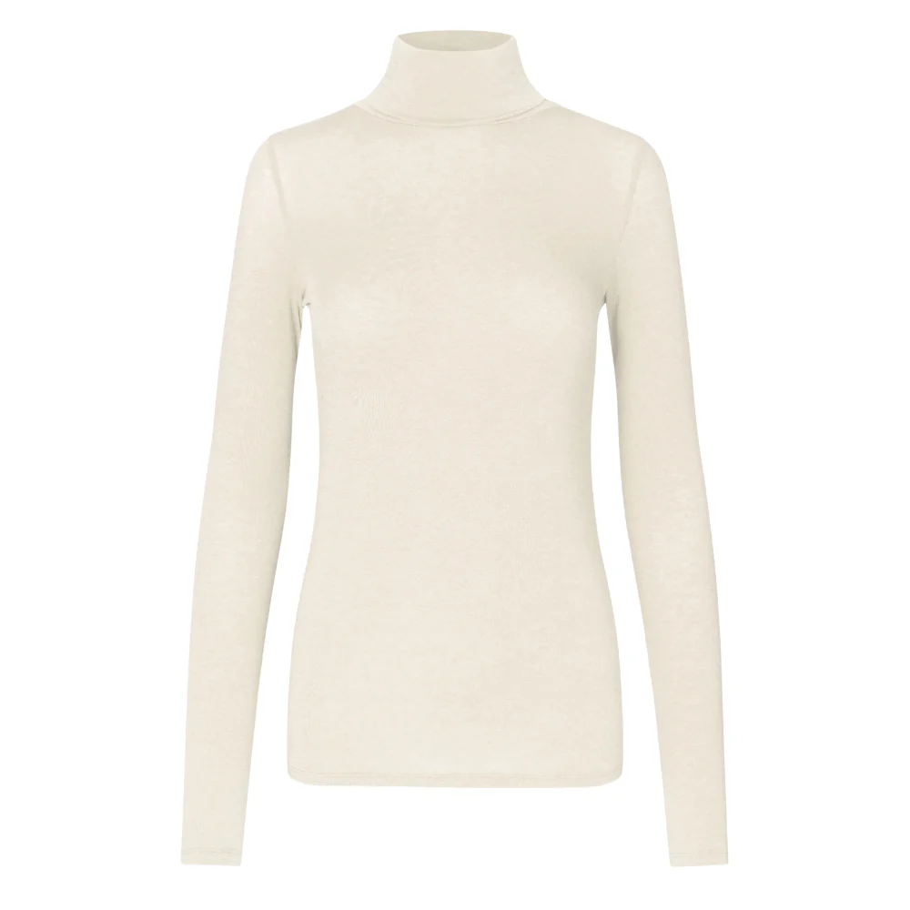 Matima T-Neck langærmet t-shirt - Off white - Image 2
