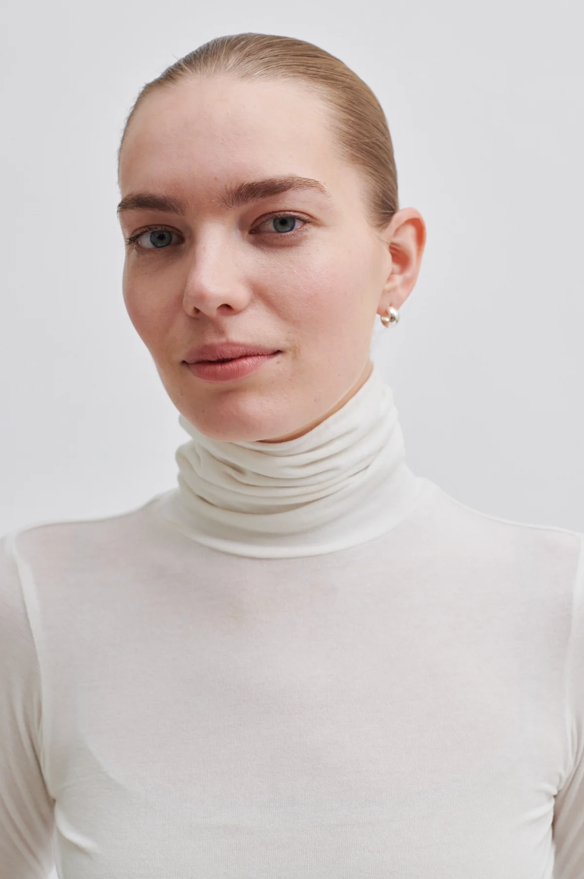 Matima T-Neck langærmet t-shirt - Off white - Image 3