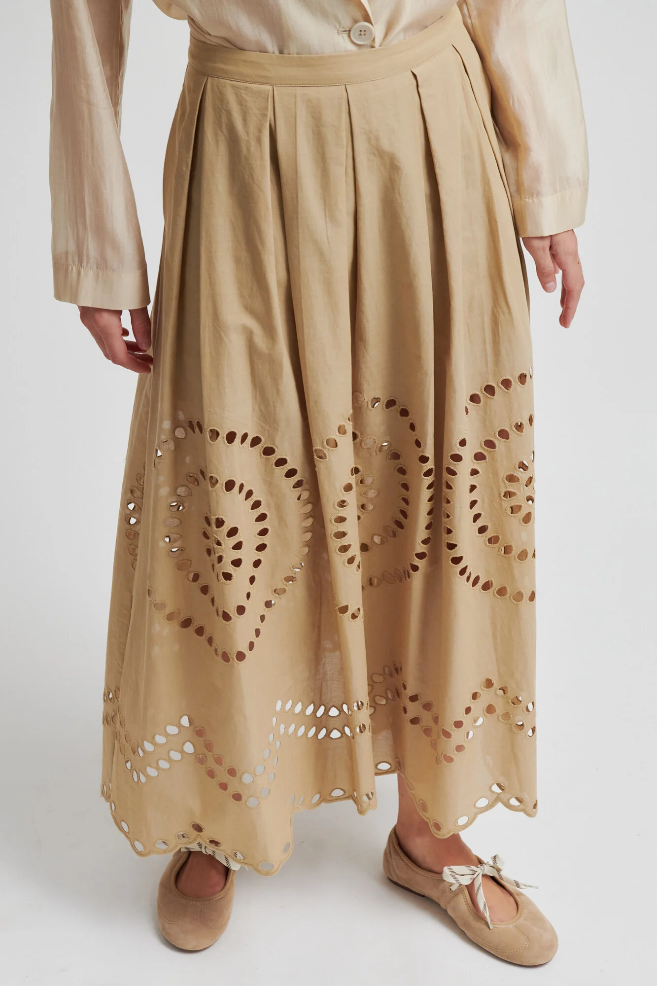 Meryl nederdel - Camel - Image 5