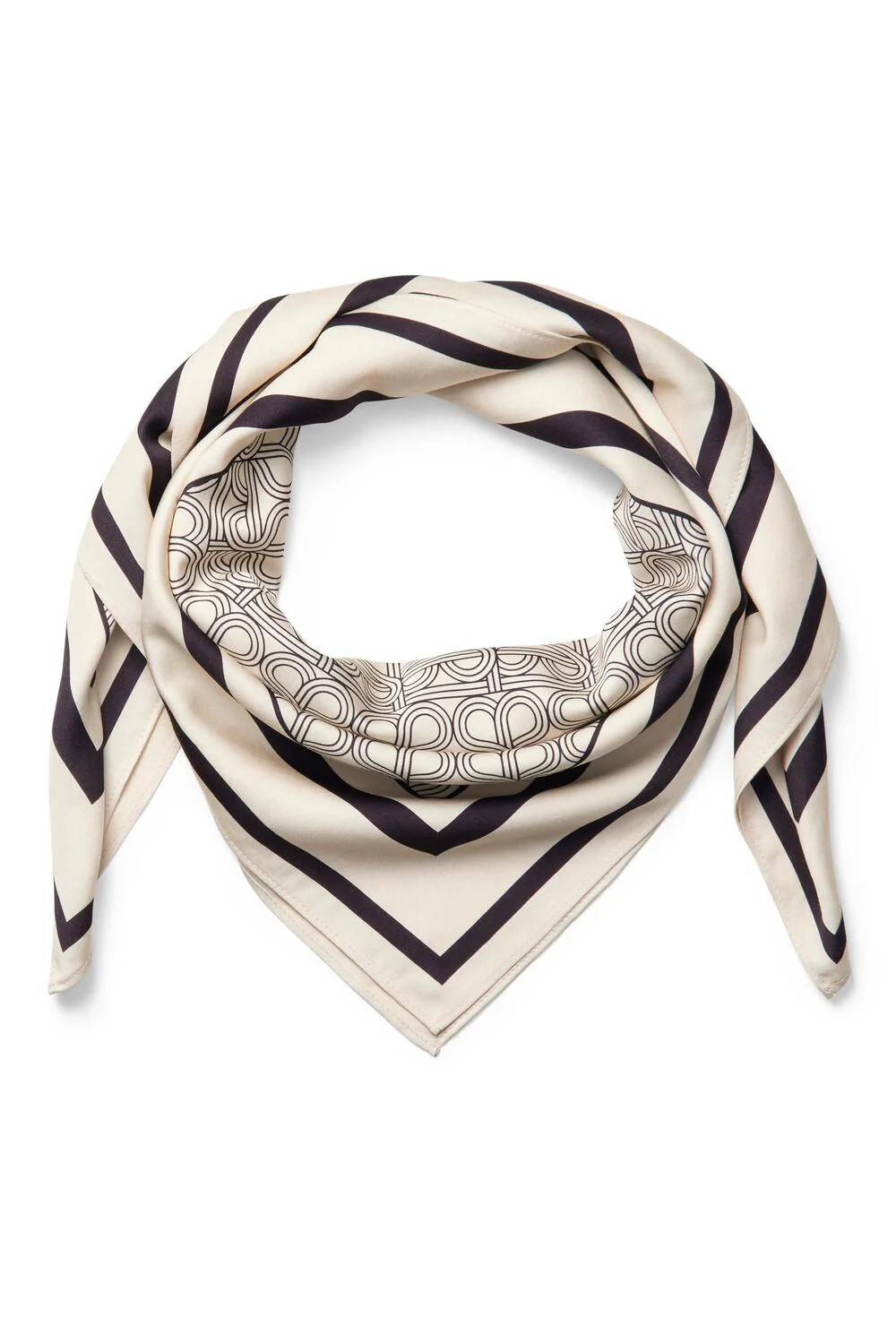 Monogram tørklæde - Whitecap Gray - Image 2
