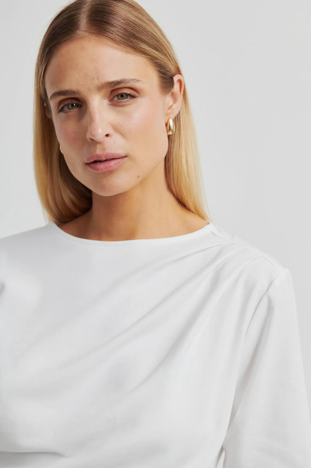 Ulina Drape t-shirt - hvid - Image 5