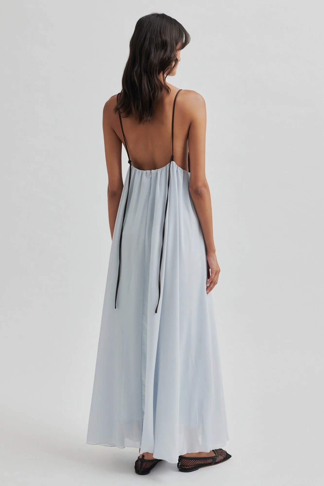 Veroma Strap lang kjole - Gray Down - Image 5