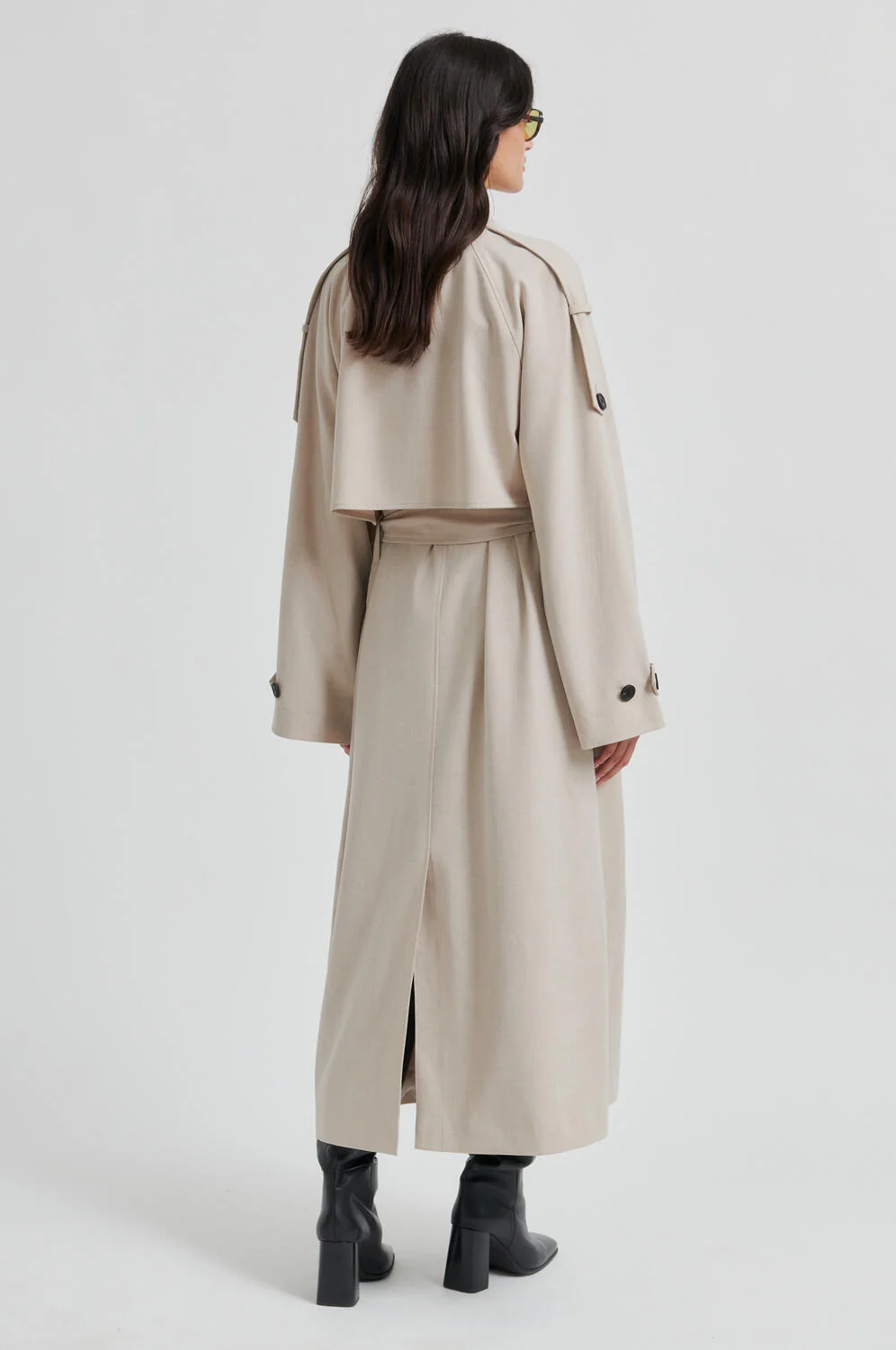 Zoie trenchcoat - Light Beige Melange - Image 7