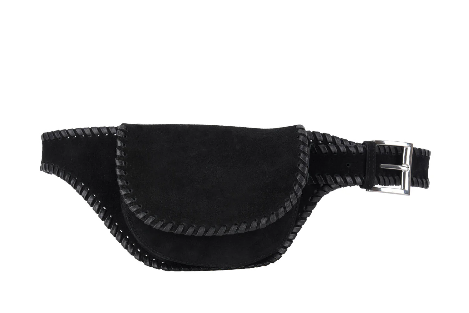 x Bruna Bear Eliza Braided bæltetaske - sort