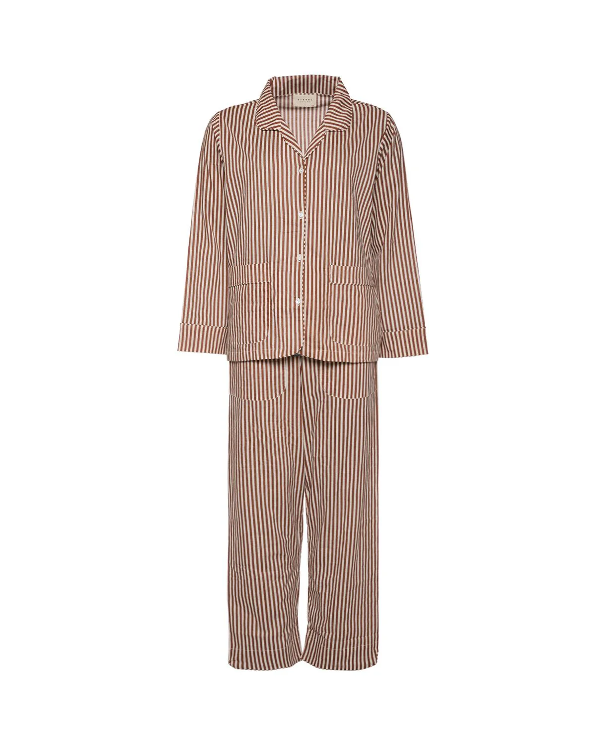 Nuit pyjamassæt - Brown Stripes - Image 2