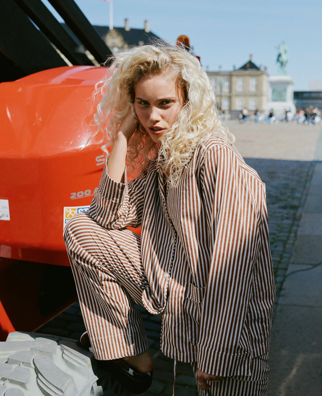 Nuit pyjamassæt - Brown Stripes - Image 5