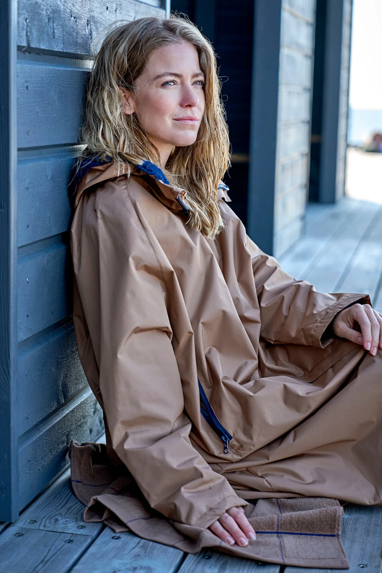 North vinterbadekåbe - Warm Taupe - Image 4