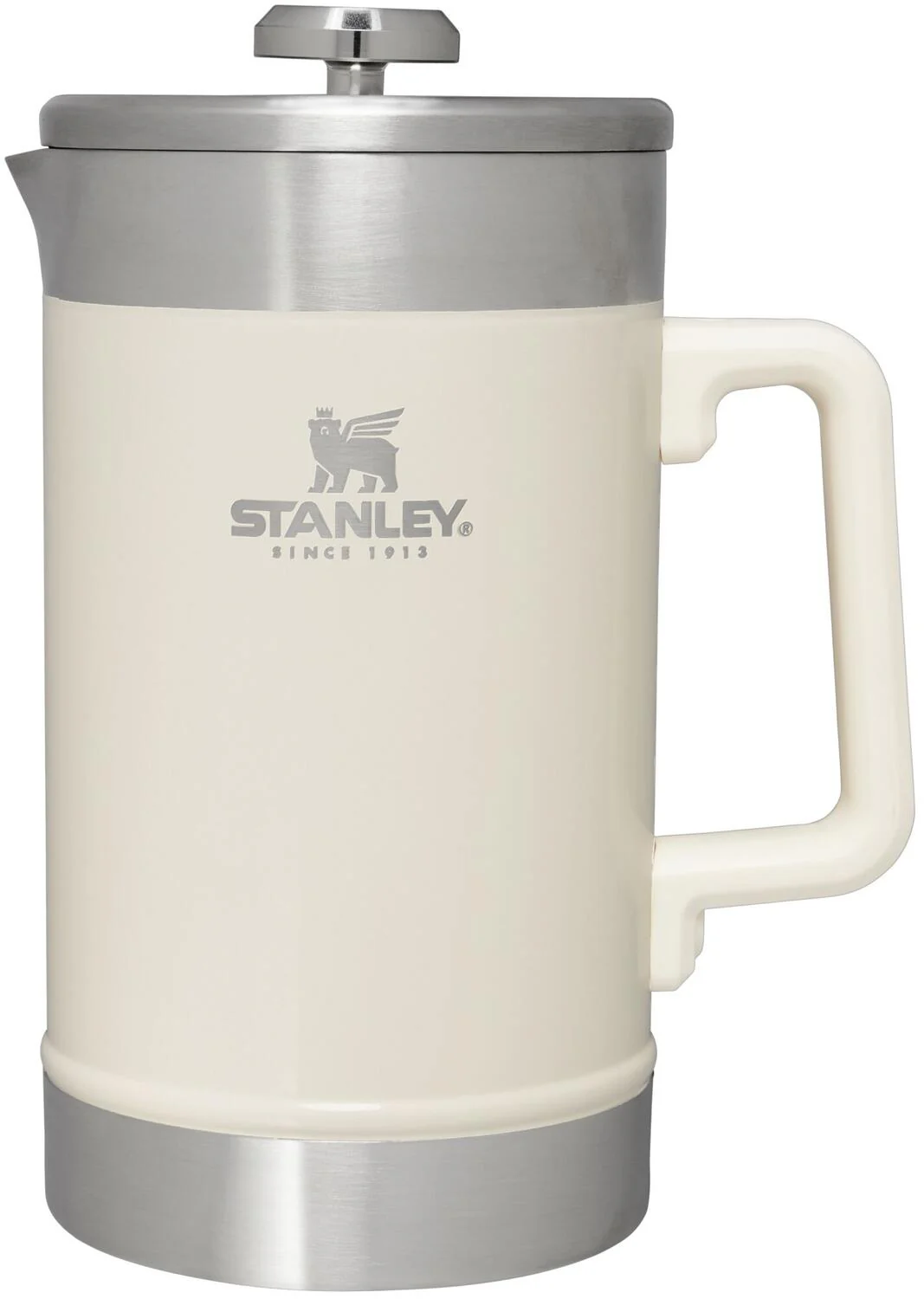 Stay-Hot French Press stempelkande, Cream Gloss - 1.4L - Image 3