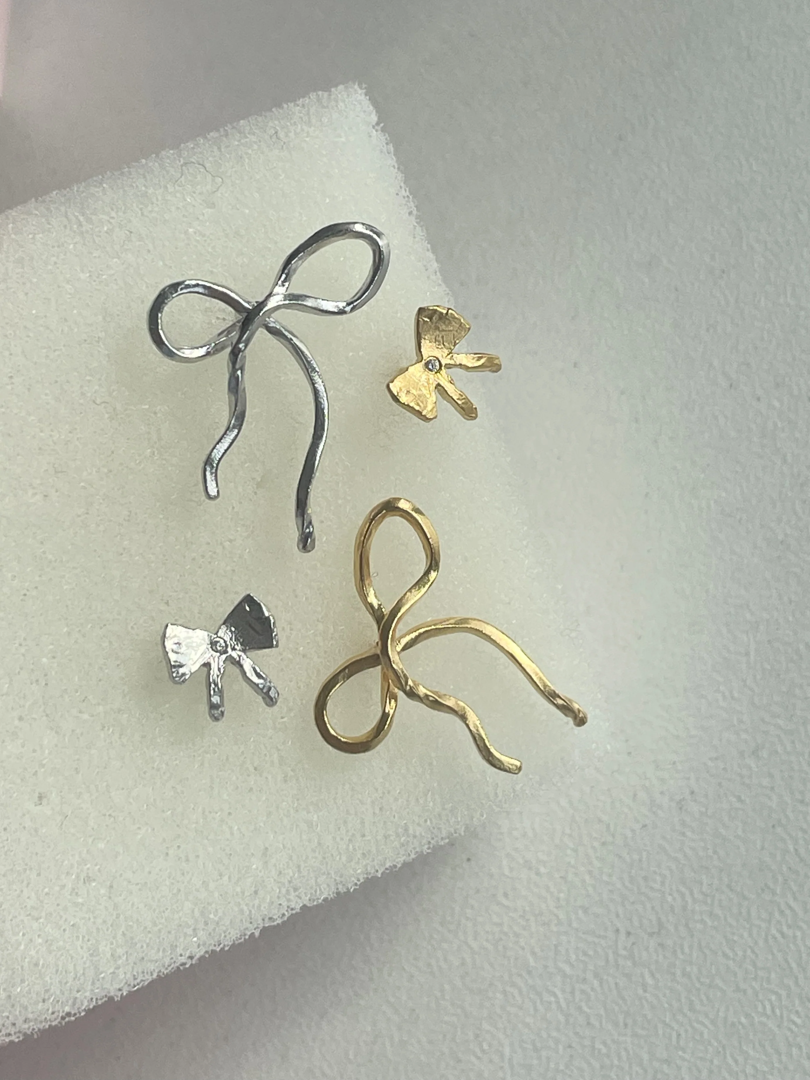 Flow Bow ørering - forgyldt - Image 6