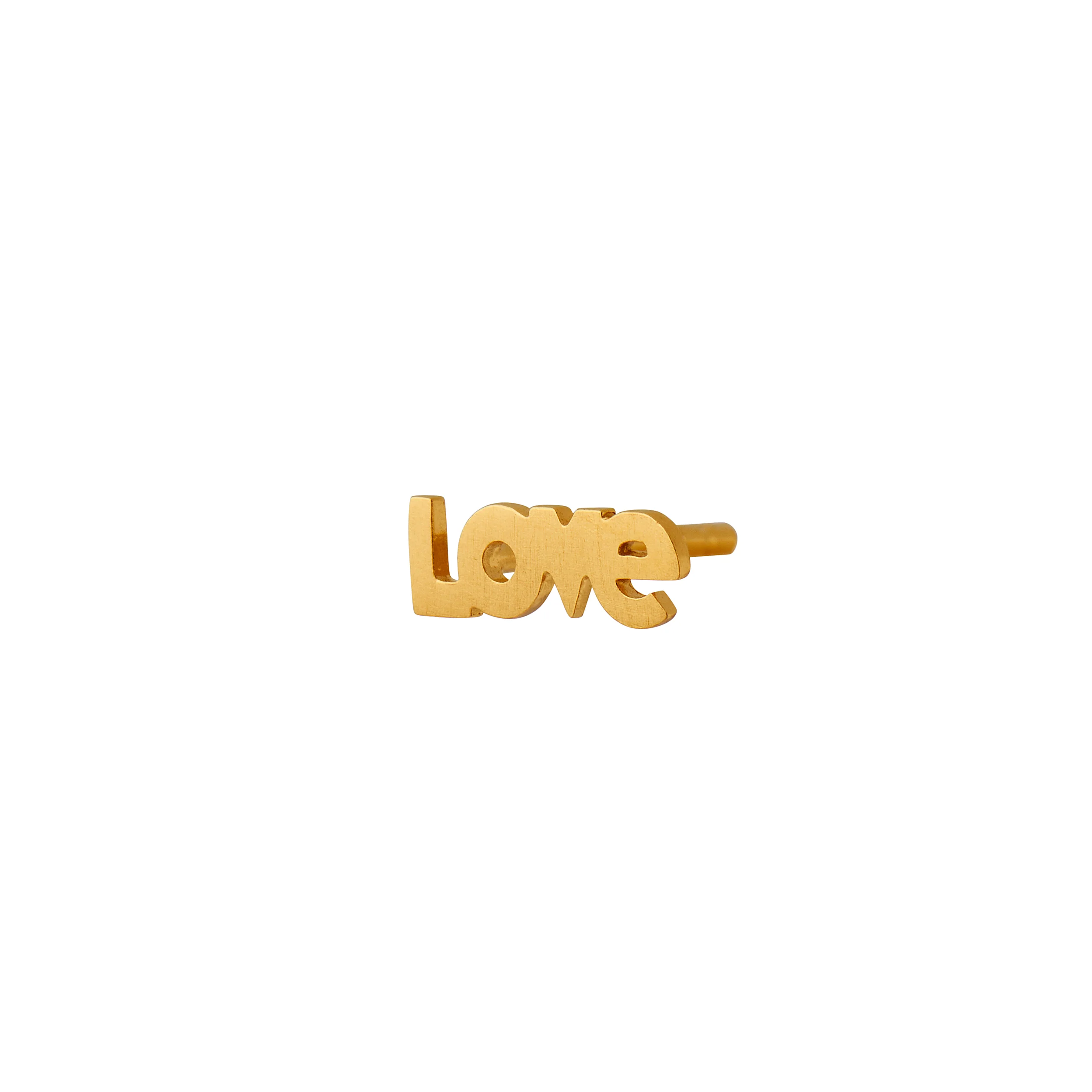 I Love ørering - forgyldt