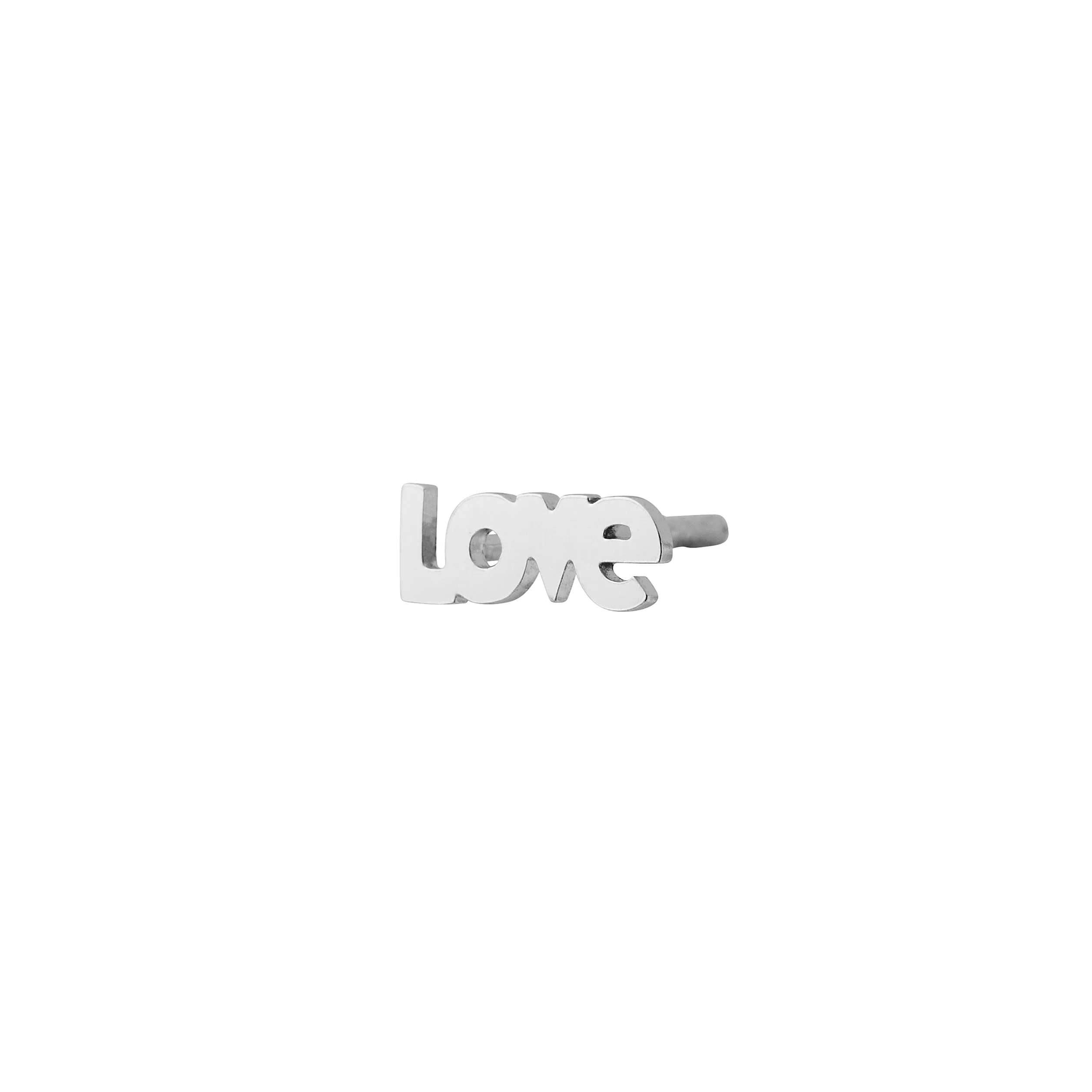I Love ørering - sølv
