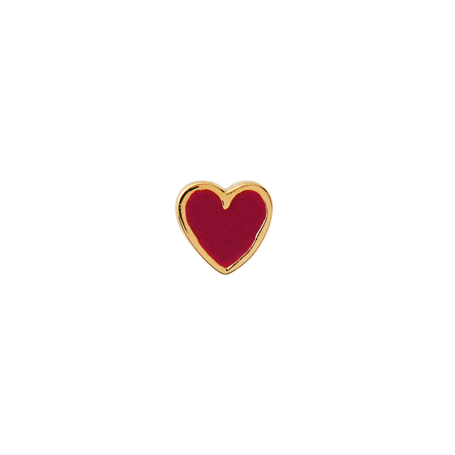Petit Love Heart ørestik - Burgundy