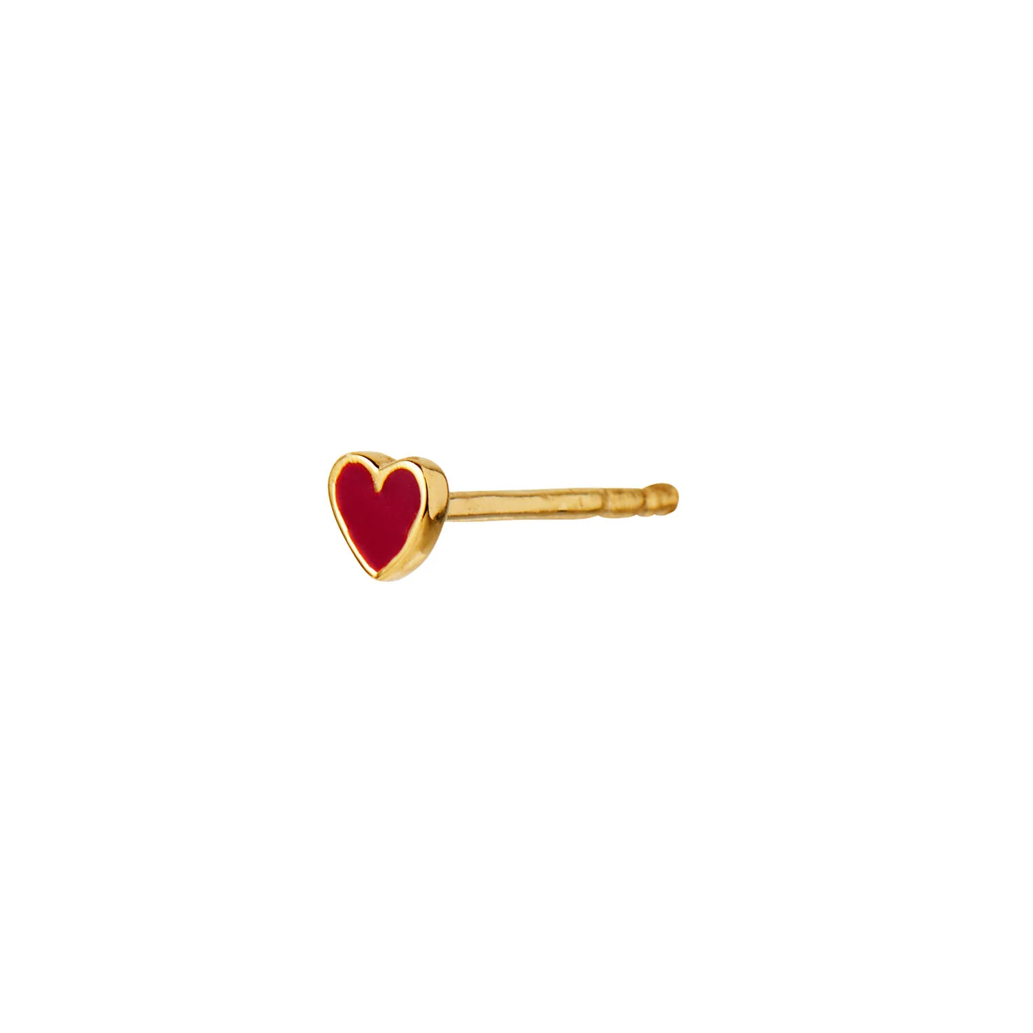 Petit Love Heart ørestik - Burgundy - Image 3