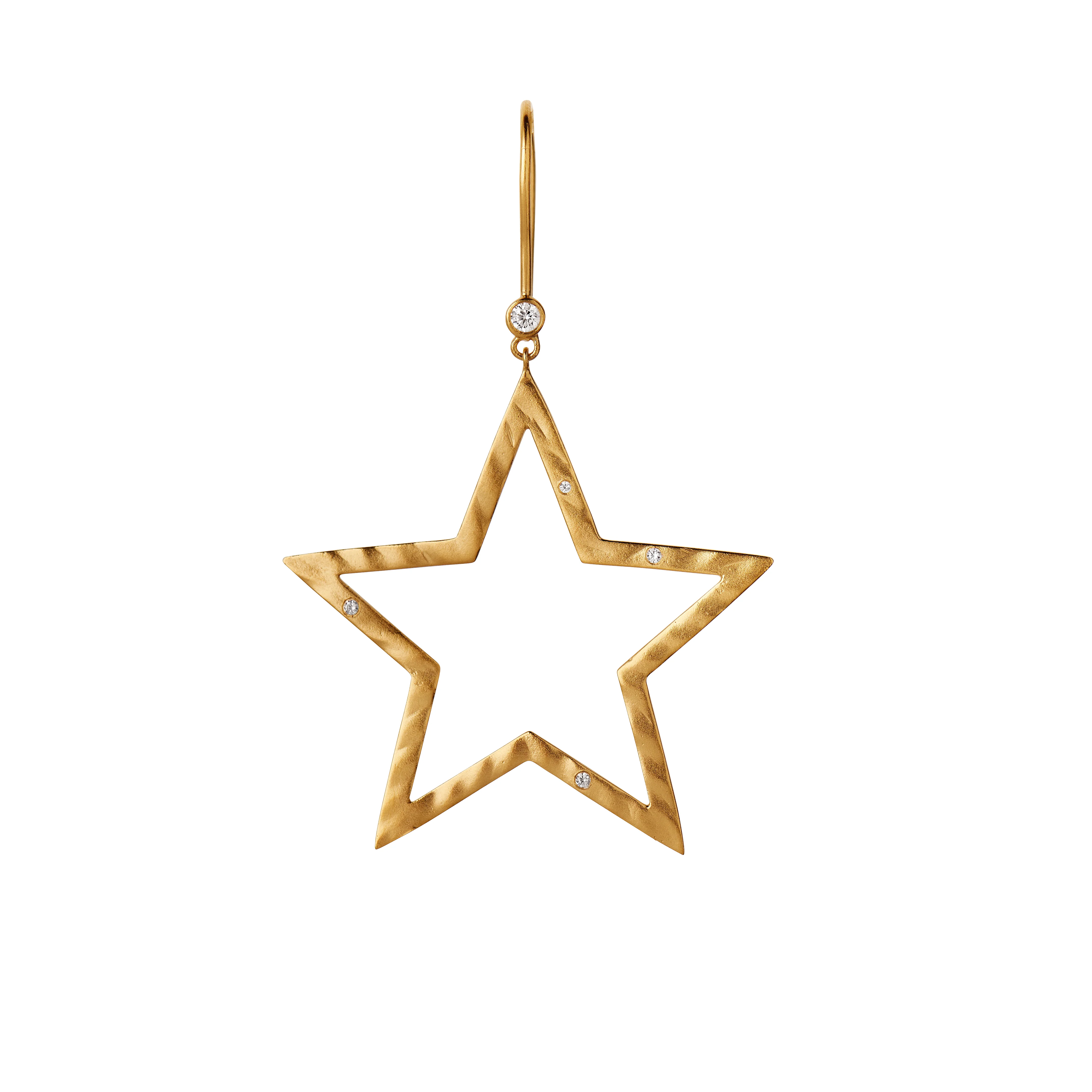 Shinning Star ørering - forgyldt
