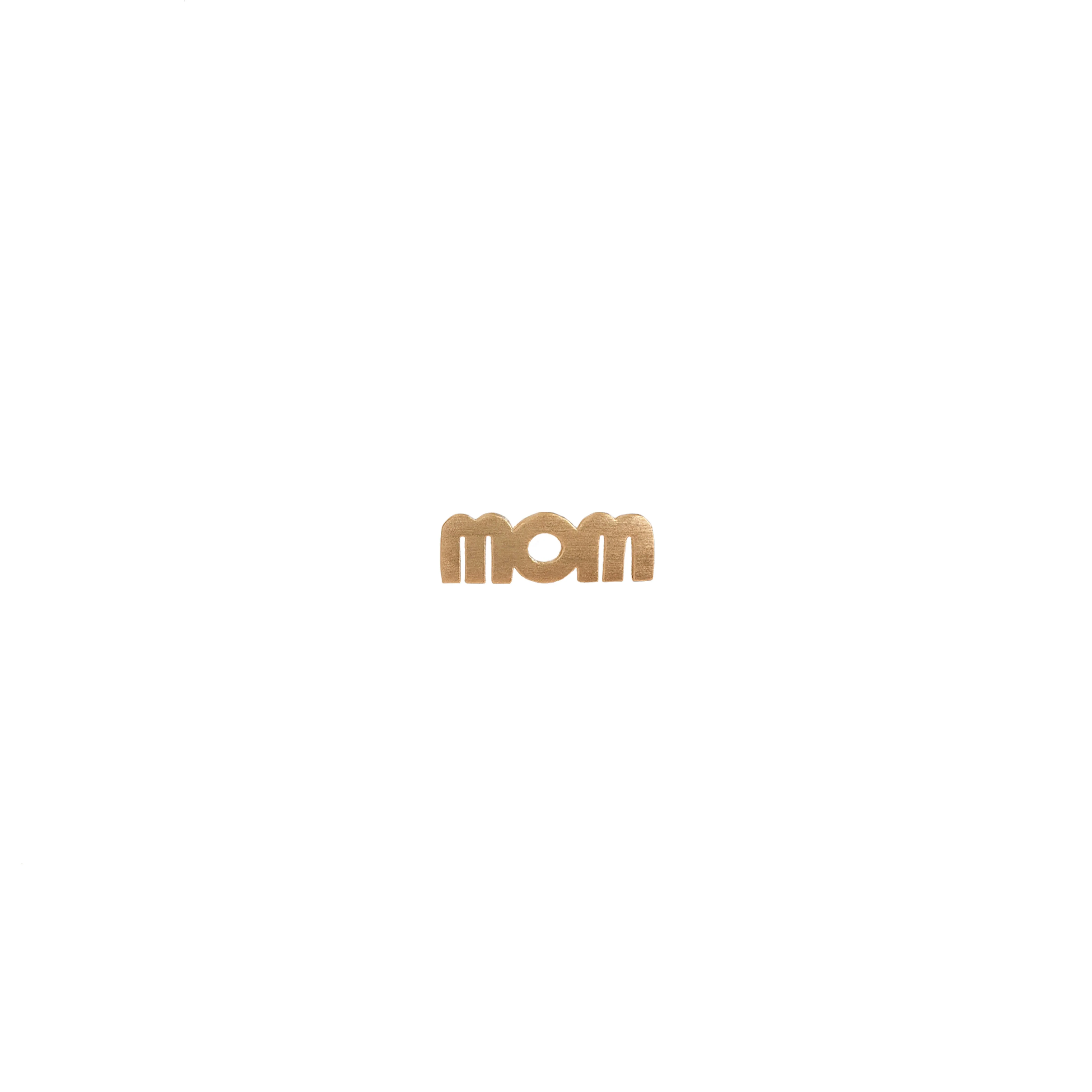 Wow Mom ørering  - forgyldt