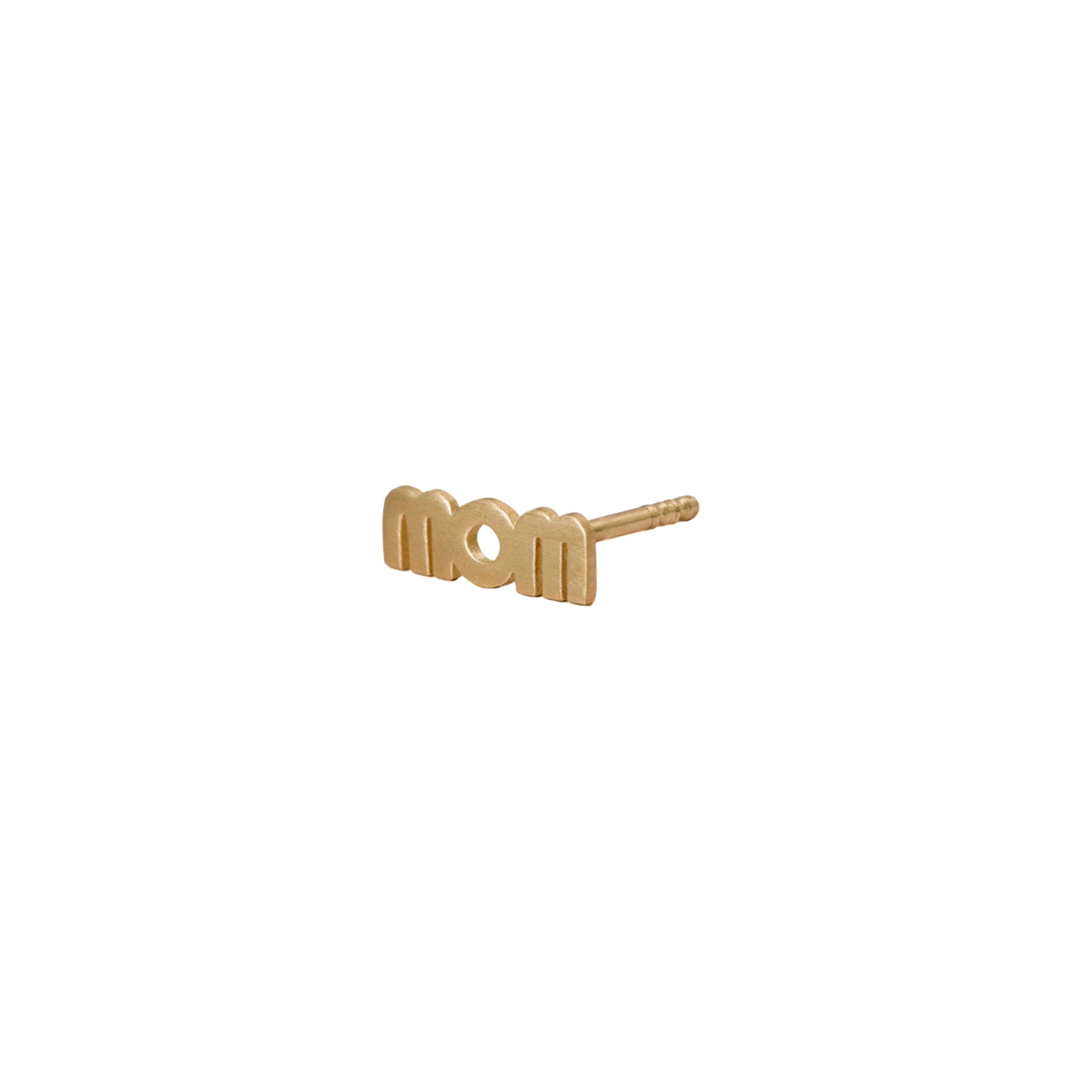 Wow Mom ørering  - forgyldt - Image 2