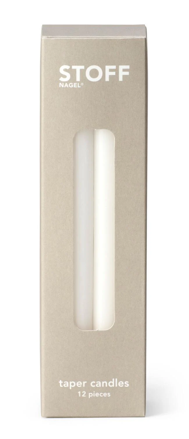 Kertelys hvid, H18 cm - 12 stk. - Image 3