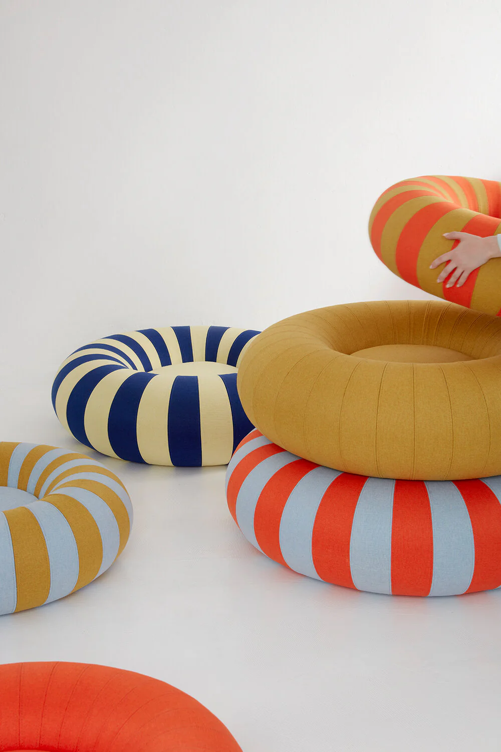 Float puf, Ochre - 30x100 cm. - Image 2