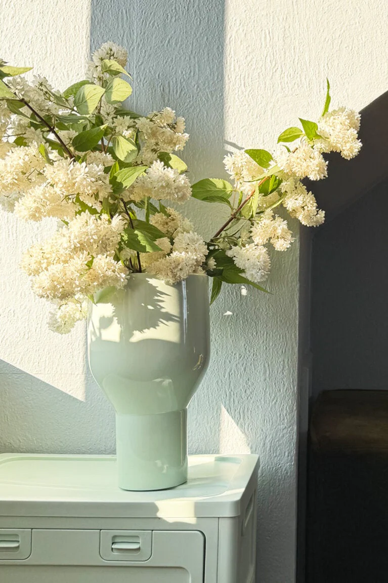 Vase, flowershade - mint