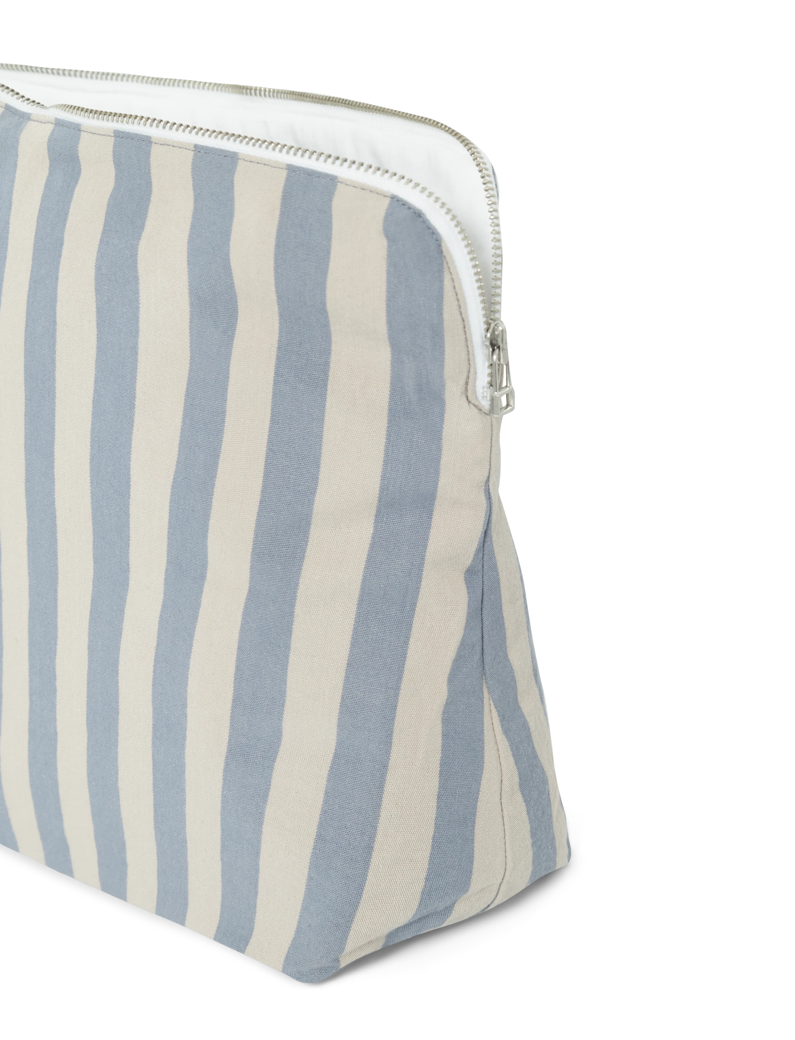 Celia toilettaske - Pale Blue Stripe - Image 2