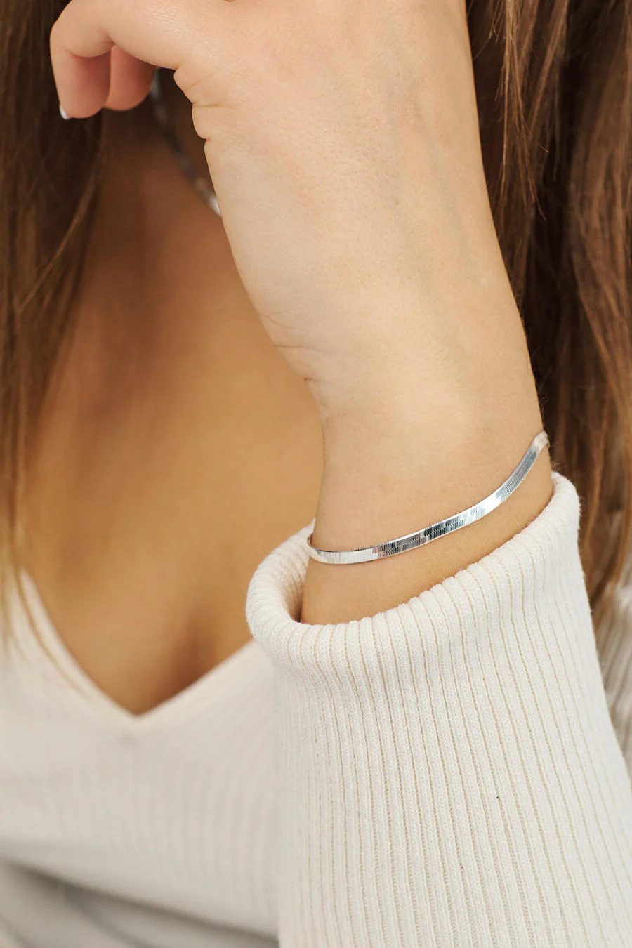Cobra armbånd, small - sølv - Image 2