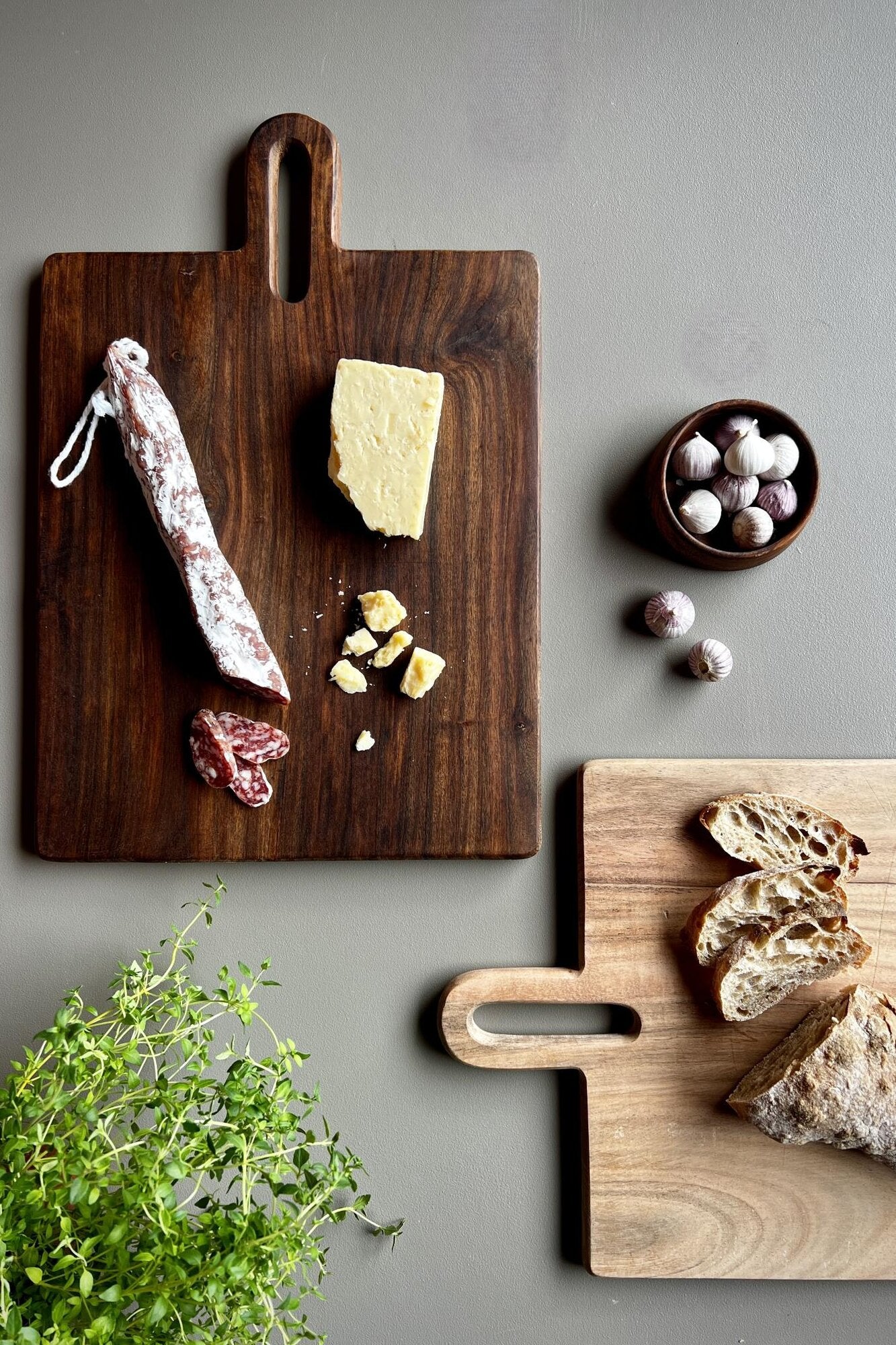 Gastro skærebræt - mørk brun - Image 2