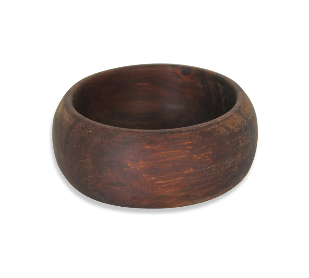 Skål, mørk brun - Ø7 cm.