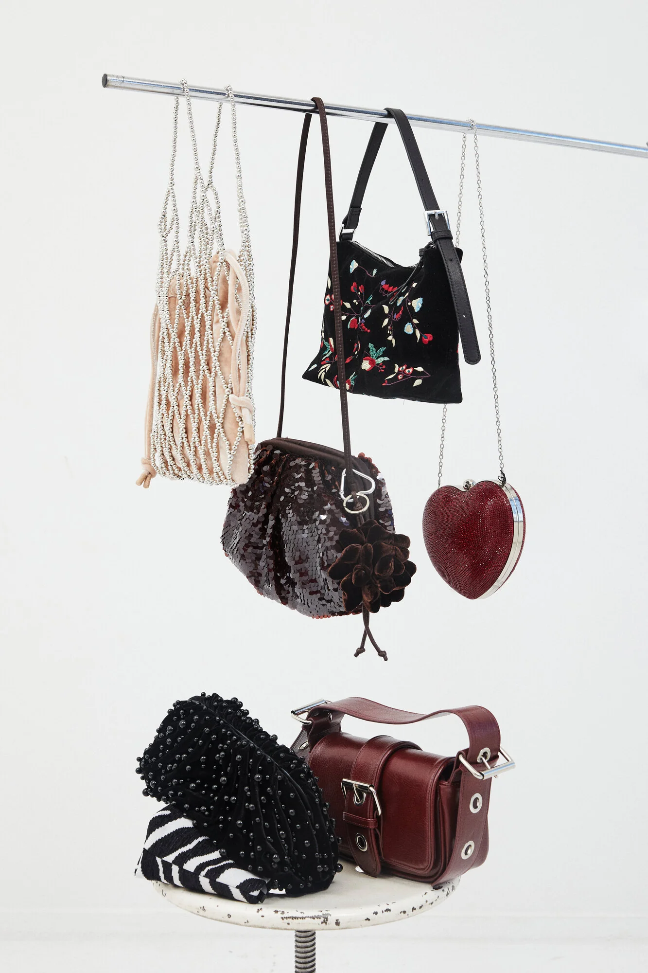 Buckle taske - Burgundy - Image 2