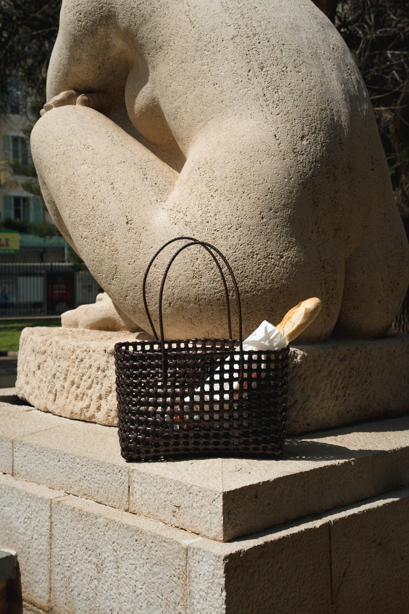 Kaya Woven shopper, Big - brun - Image 3