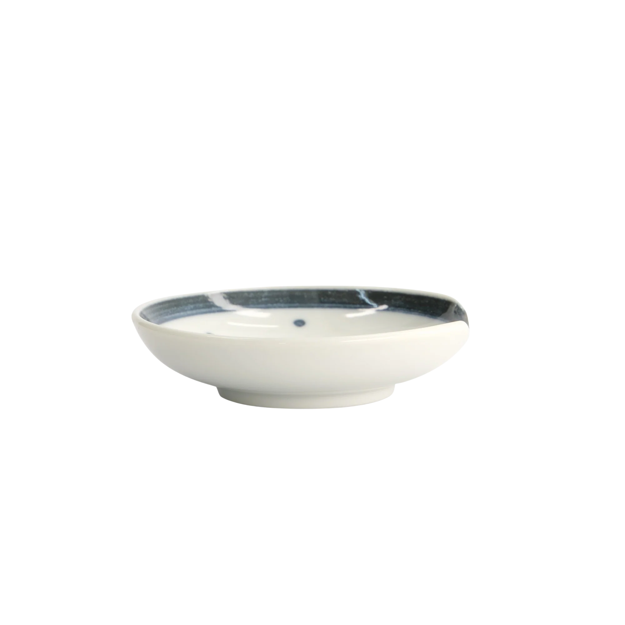 Crab skål med spisepindeholder, blå/hvid - Ø9,4 cm. - Image 4