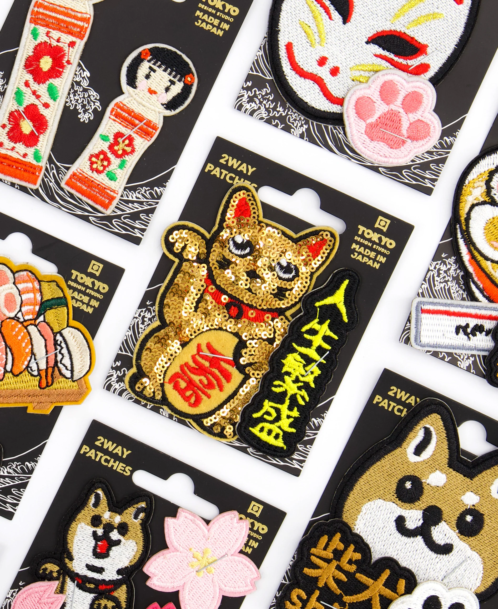 Gold Lucky Cat 2Way patches - Multicolor - Image 2