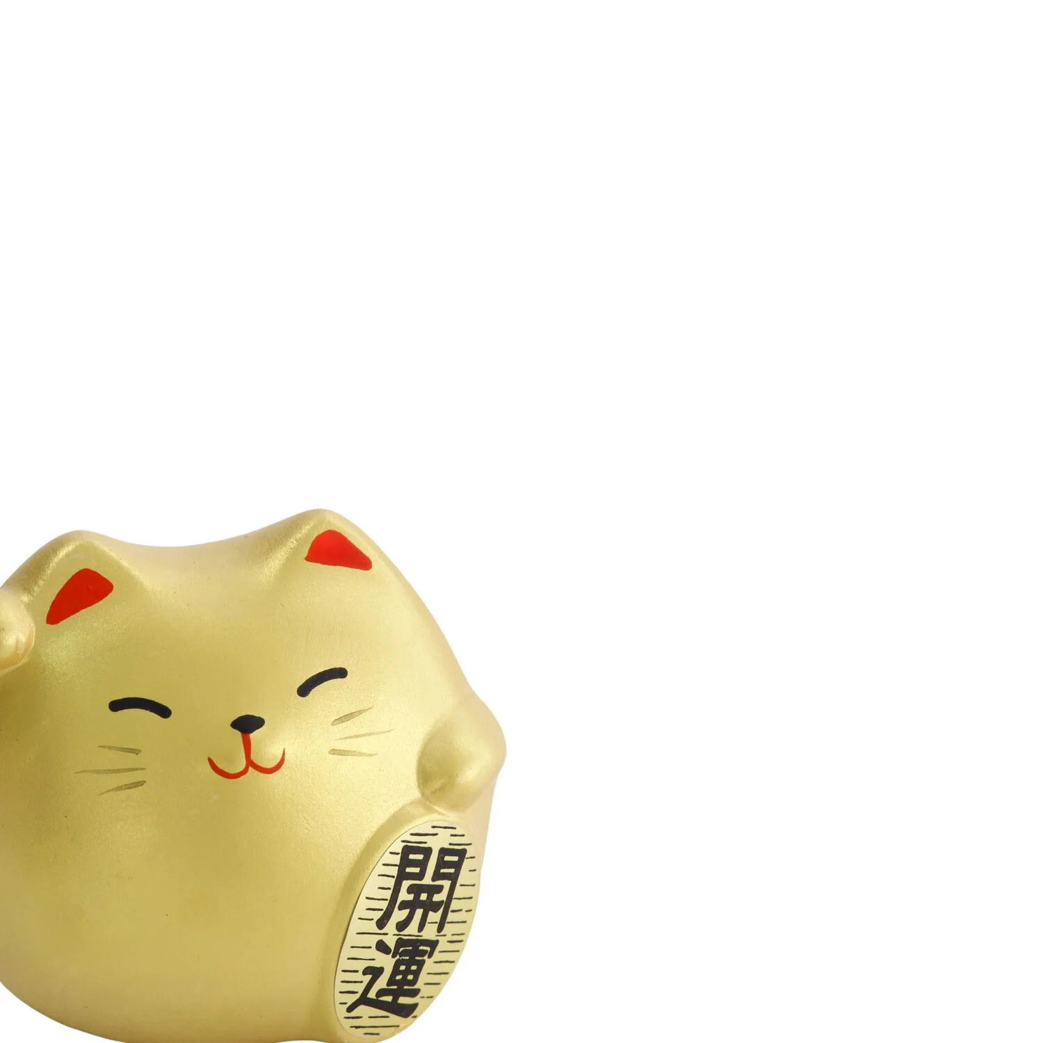 Lucky Cat figur, guldfarvet - H5,5 cm - Image 3
