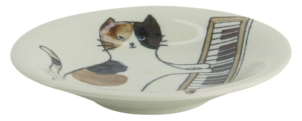 Neko Maruke Cat tallerken, brun/sort - Ø16 cm - Image 4