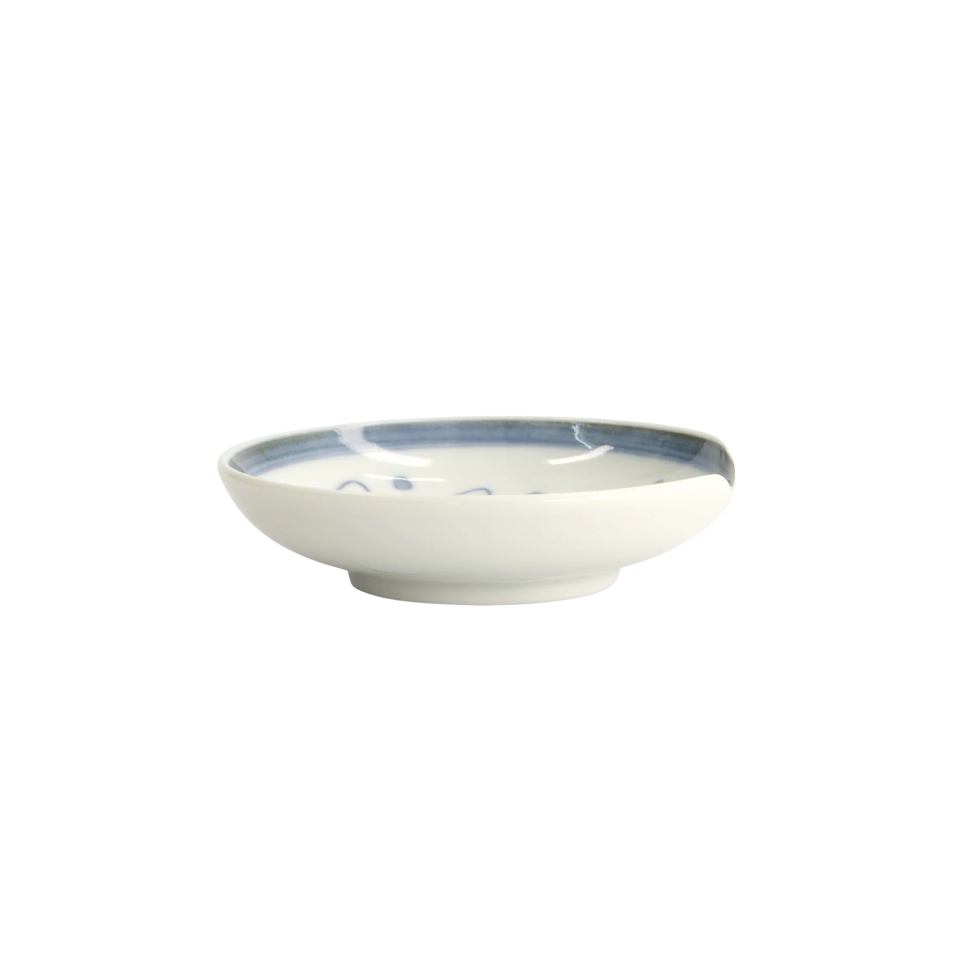 Shrimp skål med spisepindeholder, blå/hvid - Ø9,4 cm. - Image 4