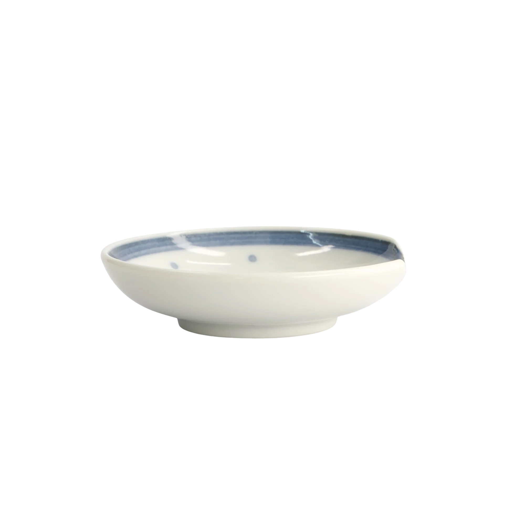 Sole skål med spisepindeholder, blå/hvid - Ø9,4 cm. - Image 4