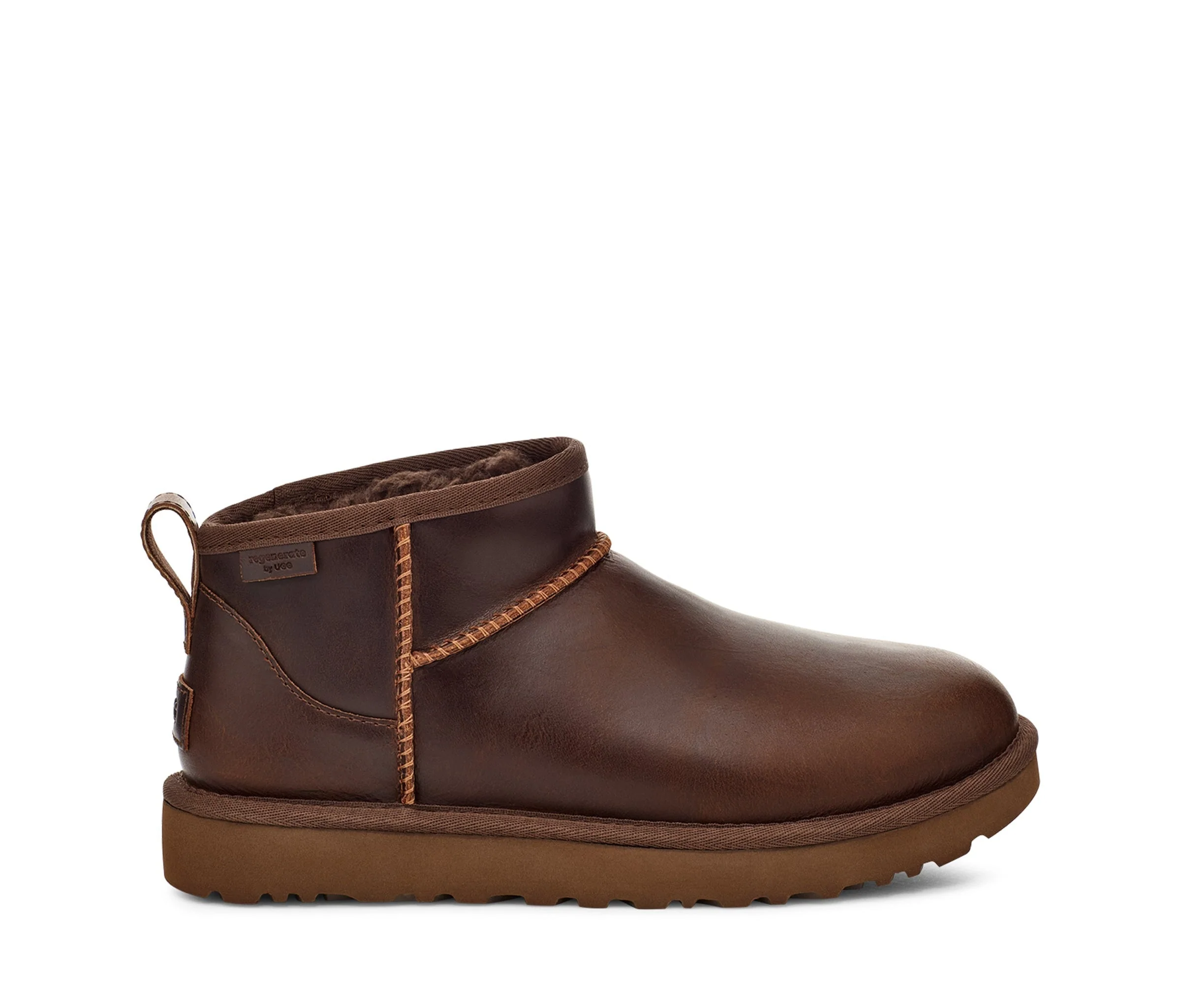 W Classic Ultra Mini læder bamsestøvle - Ironwood